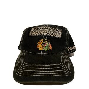 2010 Conference Champions Hat Chicago Blackhawks Hat One Size REEBOK